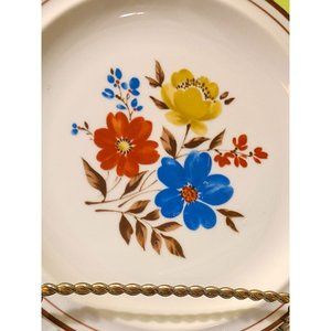 Set of 2 Vintage Colonial Stoneware Priscilla M/S Japan Dinner Plates